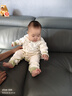 婧麒（JOYNCLEON）新生嬰兒衣服純棉男女寶寶春秋睡衣分體打底內衣套裝 Jyf153023 曬單實(shí)拍圖
