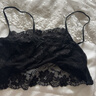 金三塔真絲抹胸春夏桑蠶絲性感蕾絲防走光吊帶抹胸 黑色7100-7 XL 曬單實(shí)拍圖