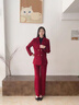 晨芙小香風(fēng)西裝外套女春秋高級感氣質(zhì)名媛小個(gè)子時(shí)尚洋氣休閑毛呢西服 (常規)單件紅色西裝 L 建議105-115斤 曬單實(shí)拍圖