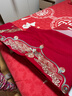 水星家紡結婚床上六件套100%純棉紅色婚慶床單被套新婚禮物龍鳳1.8m家居館 曬單實(shí)拍圖