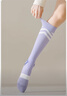 杜威克壓力襪子專(zhuān)業(yè)防滑瑜伽女運動(dòng)健身跑步跳繩肌能中長(cháng)筒小腿襪 紫色 曬單實(shí)拍圖