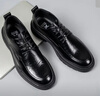 XO皮鞋男款【真皮】2026春季正裝商務(wù)男鞋系帶德比鞋西裝鞋 黑色 42 曬單實(shí)拍圖