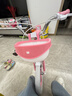 永久兒童自行車(chē)3-8歲小孩腳踏單車(chē)寶寶中大童女孩公主款童車(chē) 【升級-白胎】小貓粉+護具禮包 14寸 曬單實(shí)拍圖