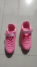 回力女童足球鞋碎釘TF魔術(shù)貼兒童青少年中小學(xué)生球鞋961  粉色碎釘 33 曬單實(shí)拍圖