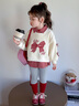迪士咪魯（DISHIMILU）女童寶寶套裝春裝格子拼接2026新款1-8歲兒童裝女孩春季小孩衣服 XT600(上衣+打底褲）-圖片色 110 碼/身高100-110cm（3-4歲） 曬單實(shí)拍圖
