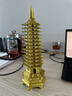 易水閣文昌塔風(fēng)水擺件純黃銅十三13層書(shū)房寶塔擺件金榜題名助學(xué)業(yè)中高考 【十三層精功塔】高32cm 曬單實(shí)拍圖