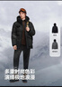 波司登（BOSIDENG）極寒鵝絨羽絨服男士冬季加厚連帽短款百搭保暖時(shí)尚外套B250242301 黑色8056-至高抵御-20°C L 180/100A 體重約140-160斤 曬單實(shí)拍圖