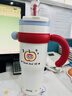 BABLOV花伴森保溫杯女士大容量高顏值陶瓷覆膜內膽吸管水杯圣誕生日禮物 曬單實(shí)拍圖