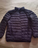 鴨鴨（YAYA）輕薄羽絨服男短款秋冬新款男士立領(lǐng)保暖防寒輕便外套KX 藏青色 2XL 185 曬單實(shí)拍圖