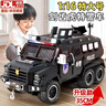 Holy STONE警車(chē)玩具車(chē)超大號特警察車(chē)裝甲車(chē)越野兒童特種防爆玩具小汽車(chē)男孩 特大號劍齒虎【1:16】-車(chē)頂可開(kāi) 慣性+聲光+可開(kāi)門(mén)1-3歲生日禮物 曬單實(shí)拍圖