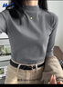 回力打底衫女2026新款春秋半高領(lǐng)內搭雙面絨保暖可外穿洋氣款打底上衣 曬單實(shí)拍圖