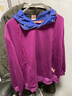 漁 漁女裝衛衣女秋冬2024新款連帽高領(lǐng)繡花棉質(zhì)寬松上衣FGGD2537 玫紫 2XL 曬單實(shí)拍圖
