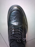 百麗（Belle）高幫休閑皮鞋男春新牛皮厚底商務(wù)運動(dòng)板鞋A2191DM5 黑色-毛里 41 (255mm) 曬單實(shí)拍圖