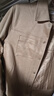 GXG男裝簡(jiǎn)約翻領(lǐng)仿麂皮夾克外套男24年秋新品 卡其色 180/XL 曬單實(shí)拍圖