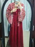 芷蘅間 千燈夜行 唐制漢服女法門(mén)寺外衫一片式齊胸裙新中式敬酒服新娘 紅色一片式長(cháng)裙一件 預售45天 S 曬單實(shí)拍圖