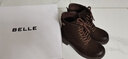 百麗（Belle）戶(hù)外時(shí)尚羊皮馬丁靴女商場(chǎng)同款舒適短靴3NW40DD5 棕色-單里 35 (225mm) 曬單實(shí)拍圖