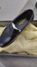 金利來(lái)（Goldlion）男鞋商務(wù)休閑正裝鞋秋季舒適輕質(zhì)時(shí)尚皮鞋50383013701A-黑-38碼 曬單實(shí)拍圖