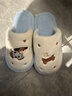 名創(chuàng  )優(yōu)品（MINISO）棉拖鞋女室內居家用秋冬包頭防滑軟底拖鞋男靜音石英粉 38-39 曬單實(shí)拍圖