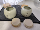祥業(yè)汝窯防潮茶葉罐精品高檔儲存罐小號便攜茶罐密封罐迷你陶瓷茶葉盒 黃汝窯圓融茶葉罐(清歡) 曬單實(shí)拍圖