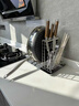 家佰利不銹鋼刀架置物架廚房家用多功能砧菜板砧板筷放置架鍋蓋收納神器 【不銹鋼】刀筷架/砧板/鍋蓋架 曬單實(shí)拍圖