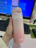膳魔師（THERMOS）保溫杯400ml男女士漸變色吸管杯保冷水杯子TCMI-400S PKW 曬單實(shí)拍圖