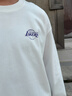 NBA官方庫里東契奇詹姆斯經(jīng)典簡(jiǎn)約百搭全棉長(cháng)袖t恤上衣運動(dòng)服訓練服 白色(勒布朗詹姆斯) L 曬單實(shí)拍圖