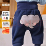 嘟嘟家童裝寶寶大屁屁褲冬裝男童保暖加絨pp褲女童褲子冬款可愛(ài)兒童長(cháng)褲 咖色小狗 80 曬單實(shí)拍圖