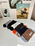 浪莎襪子男四季100%純棉男士襪子吸汗透氣抗菌中筒棉襪防臭抗起球男襪 【抗菌防臭 禮盒裝】 混色 6雙 曬單實(shí)拍圖