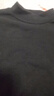 真維斯（Jeanswest）長(cháng)袖t恤男裝秋冬季款保暖內搭打底衫雙面加絨純色男士長(cháng)袖上衣服 黑色 純色 3XL 【內搭打底】 曬單實(shí)拍圖