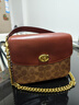 蔻馳（COACH）【禮物】經(jīng)典標志CASSIE19號單肩斜挎包翻蓋冬季女包 棕黃色銹色（新版） 曬單實(shí)拍圖