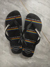havaianas哈唯納2026年春夏新品Top系列印花人字拖男女可外穿平底拖鞋沙灘 4058-純黑/純白 39-40 巴西碼 曬單實(shí)拍圖