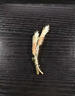 BJYL輕奢金色麥穗胸針男款簡(jiǎn)約百搭精致胸花小眾設計款西裝大衣配飾品 麥穗胸針金色 曬單實(shí)拍圖