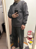 班尼路S&K春秋polo衫加絨衛衣男士長(cháng)袖t恤男秋季新款翻領(lǐng)上衣打底衫男裝 深灰色 常規 XL 曬單實(shí)拍圖