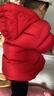 巴拉巴拉童裝兒童羽絨服男童女童2025新款春裝拜年服紅色國風(fēng)寶寶外套加厚 曬單實(shí)拍圖