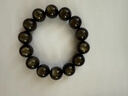 侗秘天然黑曜石手串男金曜石轉運珠冰種彩眼本命年黑曜石手鏈女 16mm貓眼金曜石收藏級【招財】 曬單實(shí)拍圖