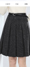 百圖（betu）女裝冬季新款半身裙高級感亮片百褶裙A字短裙裙子女2511T64 深灰 M 曬單實(shí)拍圖