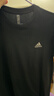 adidas情侶休閑純棉上衣圓領(lǐng)短袖T恤男女夏季阿迪達斯官方輕運動(dòng) 黑色   M 曬單實(shí)拍圖
