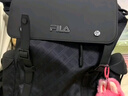 FILA【黑武士】斐樂(lè )官方2026新款男時(shí)尚休閑翻蓋背包電腦雙肩包 正黑色-BK XS 曬單實(shí)拍圖