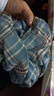 JEEP SPIRIT格子長(cháng)袖襯衫男士秋季潮流寬松休閑襯衣外套2511 深藍色 3XL 曬單實(shí)拍圖