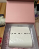 CHARLES&KEITH鱷魚(yú)紋凱莉包手提斜挎婚包包女包生日女神節禮物CK2-50270880-1 BLUSH淺紅色 S 曬單實(shí)拍圖