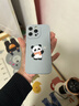 圣圖朗插畫(huà)麻將熊貓蘋(píng)果17手機殼植絨液態(tài)硅膠iphone16promax全包防摔15男女卡通11薄14Plus簡(jiǎn)約12純色13 遠峰藍【煙花熊貓】膚感硅膠軟殼 iPhone 13 Pro 曬單實(shí)拍圖