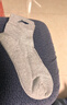 李寧襪子籃球襪男（6雙裝黑白灰）女運動(dòng)襪短襪毛巾底中筒棉襪男襪 曬單實(shí)拍圖
