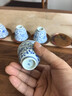 玖廷純手工手繪青花瓷陶瓷主人杯景德鎮功夫茶具喝茶小單杯茶杯品茗杯 纏枝蓮一蓋碗四杯 曬單實(shí)拍圖