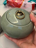高檔哥窯茶葉罐陶瓷儲存罐防潮密封罐小號茶罐便攜家用普洱儲物罐 哥窯茶倉(茶葉罐)圓滿(mǎn)(梅子青) 曬單實(shí)拍圖