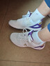 川崎（KAWASAKI）羽毛球鞋男女士款飛躍透氣抗扭防滑耐磨減震兒童運動(dòng)鞋超輕訓練46 A3307-白紫色 41 曬單實(shí)拍圖