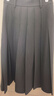 三彩2025秋季新款復古高腰長(cháng)款傘裙百褶裙半身裙A字裙小個(gè)子M 深邃灰 S 155/64A 曬單實(shí)拍圖
