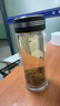 蘇泊爾（SUPOR）雙層玻璃杯辦公泡茶杯男女士茶水分離杯車(chē)載水杯子辦公泡茶杯子 曬單實(shí)拍圖