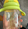 英氏（YEEHOO）嬰兒寶寶鴨嘴學(xué)飲水杯小月齡PPSU兒童吸管喝奶6個(gè)月以上-綠色 曬單實(shí)拍圖