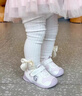 基諾浦寶寶學(xué)步鞋春秋款0-1歲童鞋軟底男寶女童嬰幼兒鞋GB2397/2397A GB2397A白色/淡紫 20 125mm 適合腳長(cháng)125-129mm 曬單實(shí)拍圖