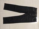 HLA海瀾之家牛仔褲男秋山不在高系列黑牛直筒褲子男新年 曬單實(shí)拍圖
